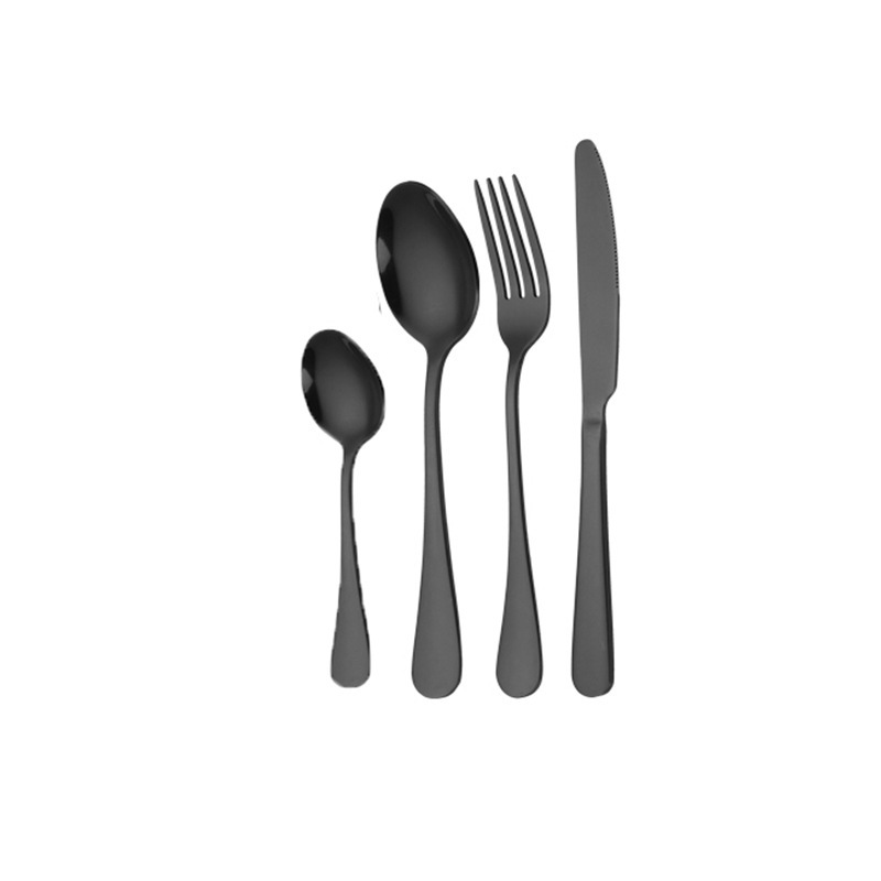 cubiertos de acero inoxidable cuchillo de filete tenedor cuchara set de tres piezas serie 1010 set de cubiertos de comida occidental casero comer cubiertos de filete