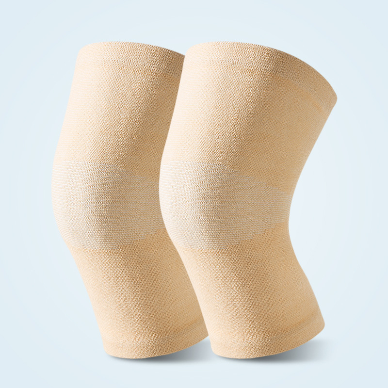 Rodilleras de bala de cuatro lados caliente Otoño e Invierno vieja pierna alta elástica inconsútil viejo hombre rodilla punto protector fabricantes de engranajes al por mayor