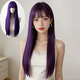 假发长卷发;假发马尾;长直发假发