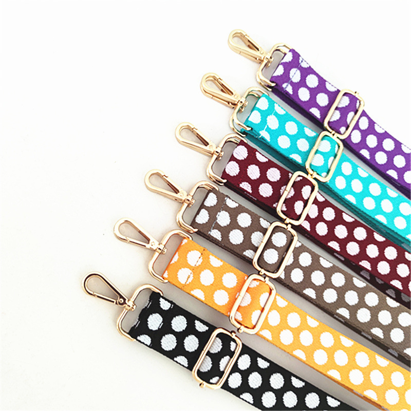 Polyester Round Dots Bag Strap display picture 13