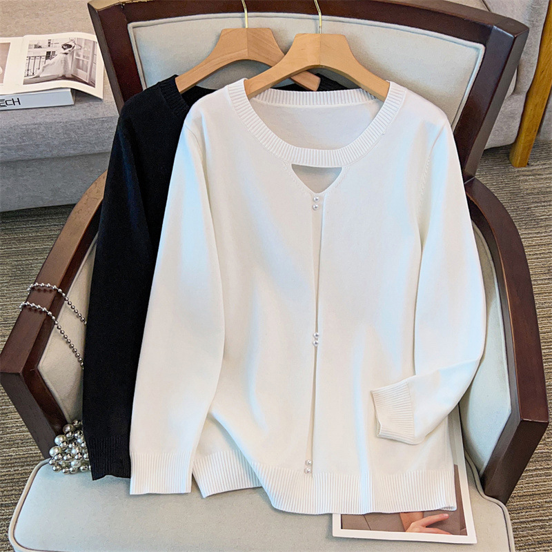 200/ 150kg Plus size women's clothing, loose pullover sweater for plus-size women, chest size 150/160, suitable for 350 pounds, 8028