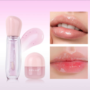 KELUZ Cross-border Vaseline Day and Night Lip Film Set Sleep Repair Desalination Lip Pattern Water Replenishment Anti-dry Cracking Lip Honey