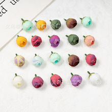 仿真玫瑰小花苞diy胸花发饰手腕花配件婚庆背景墙地排花装饰茶苞