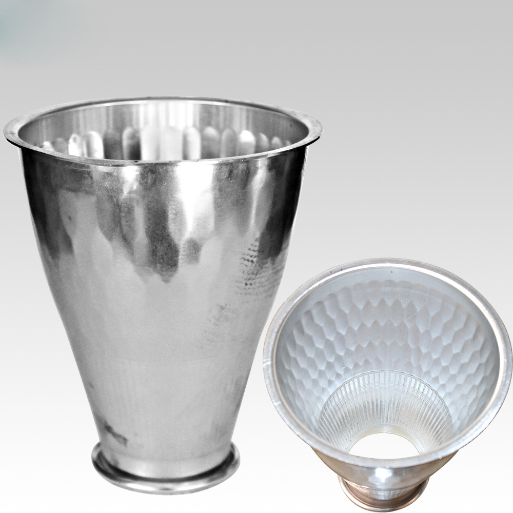 厂家直销户外灯灯具配件反光杯反光罩旋压铝灯罩聚光杯4寸线格|ms