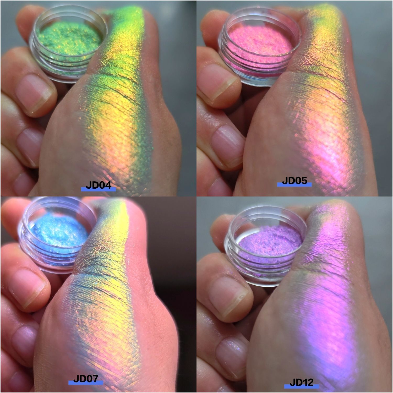 糖果色偏光偏光变色龙粉Sparkle Multichrome pigment  0.2g