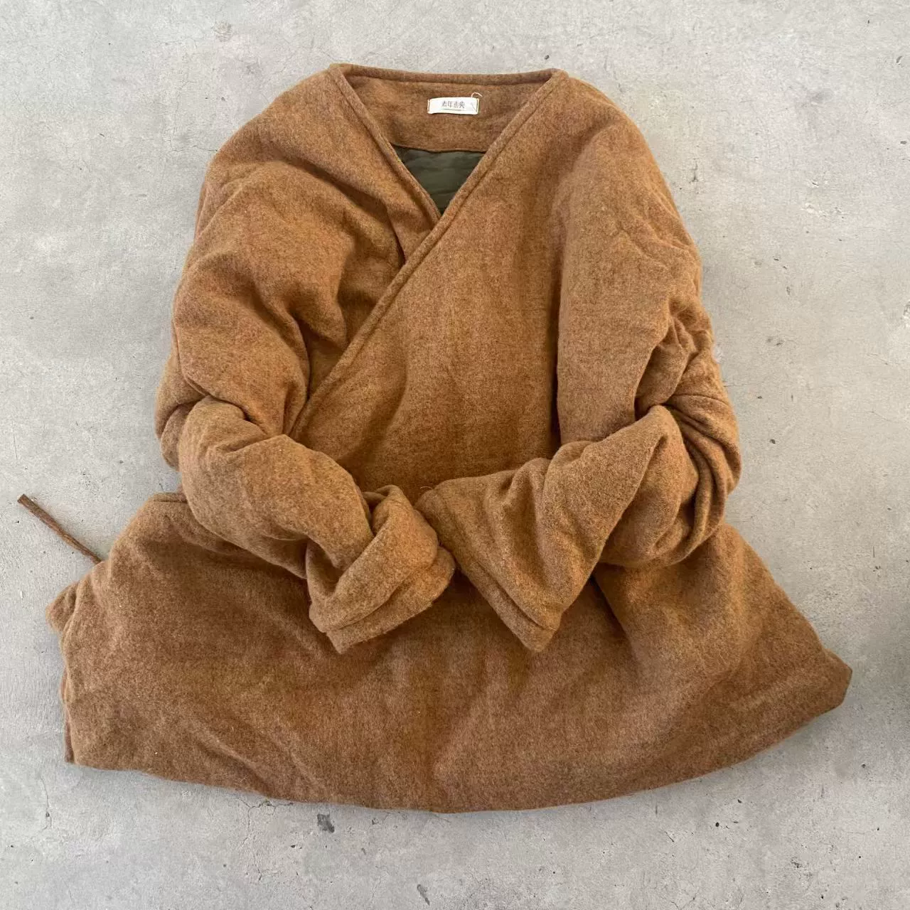 24/11 SN108 литературный кардиган сплошной цвет шерсти тонкий хлопок повседневное пальто