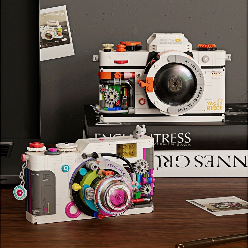 Retro Camera Compatible Lego Toys Small Particles Assembled Blocks Educational Toys Wholesale Gifts for Boys and Girls
