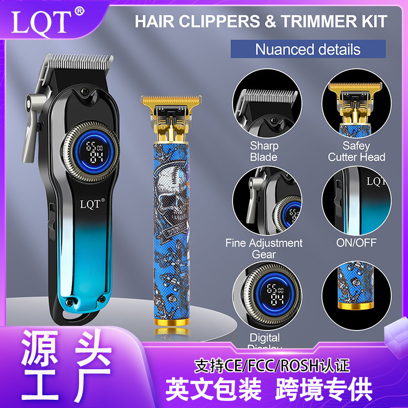 afeitador de afeitar transfronterizo cabeza de afeitar cortador de pelo eléctrico de alta gama usb recargable herramienta de corte de pelo doméstico tijeras eléctricas