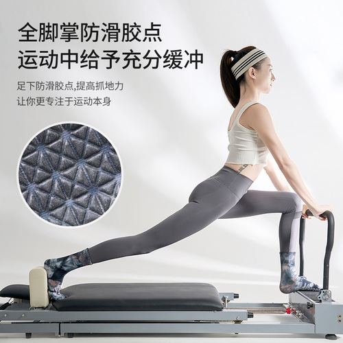  New Gradient Fashion Medium Calf Yoga Socks Professional Sweat Absorbent Anti-Slip Exercise Socks for Women Fitness Pilates Socks