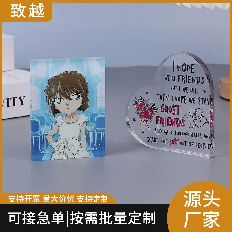 Акриловые кирпичи для карт, изготовленные по индивидуальному заказу с периферийными устройствами аниме-звезд для студентов, акриловые прозрачные украшения для карт, изготовленные по индивидуальному заказу с изображениями