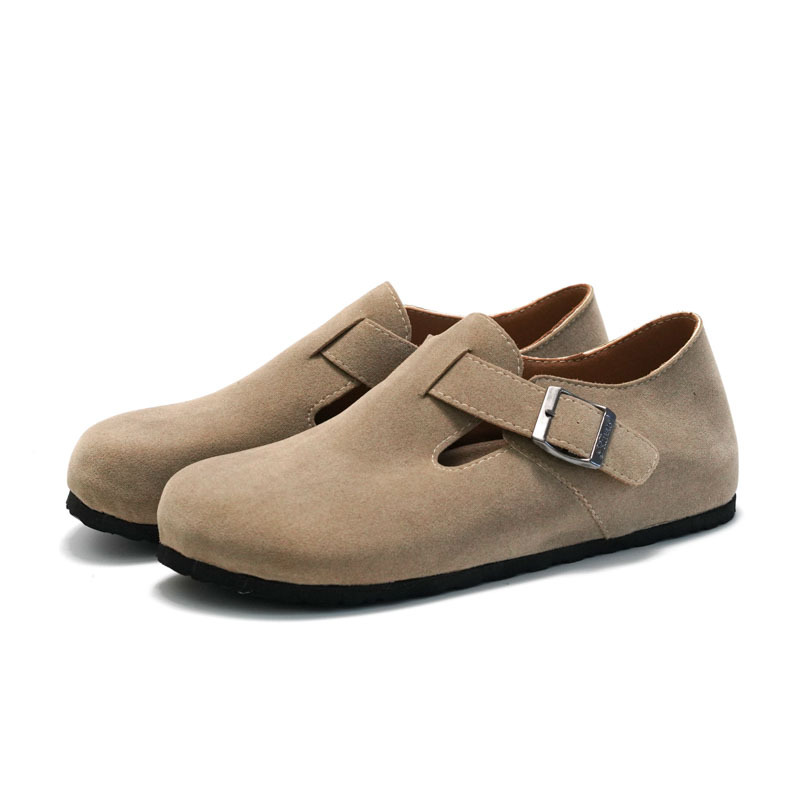 Ruizu – Chaussures décontractées unisexes à bout fermé en liège et daim pour homme et femme, nouvelle collection printemps-été_voghion.com