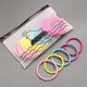 In stock wholesale PE frosted chicken zipper bag hair ring underwear socks zipper bag student stationery pen storage bag