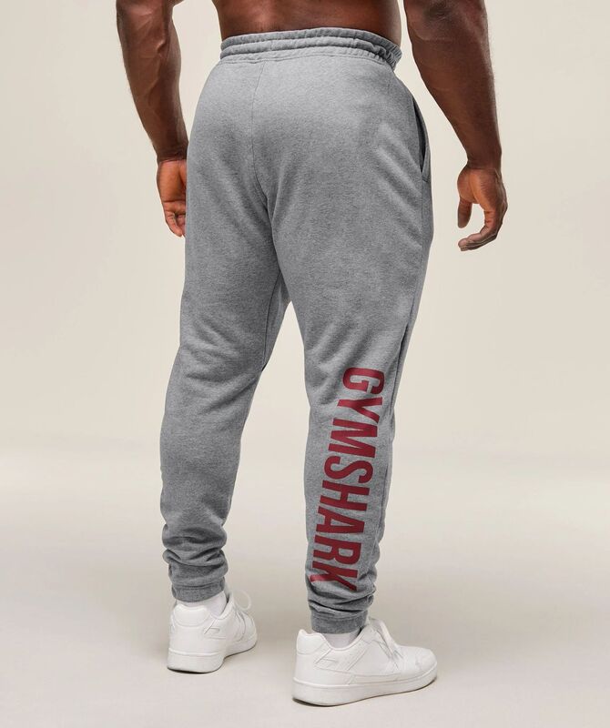 GYMSHARK男士运动裤慢跑者健身房肌肉健美休闲裤棉质印花长裤|undefined