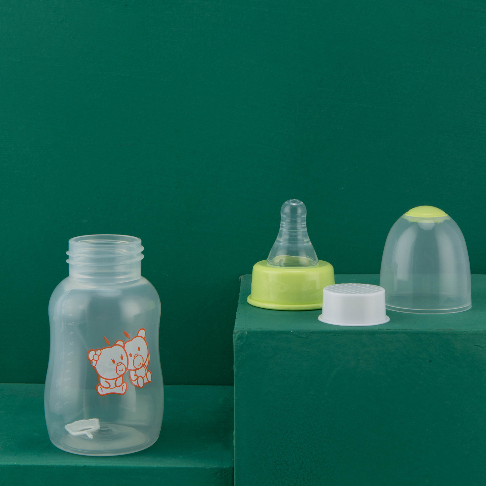 苹果熊奶瓶厂家 全英文外贸奶瓶 出口PP玩具奶瓶OEM定制 跨境专供