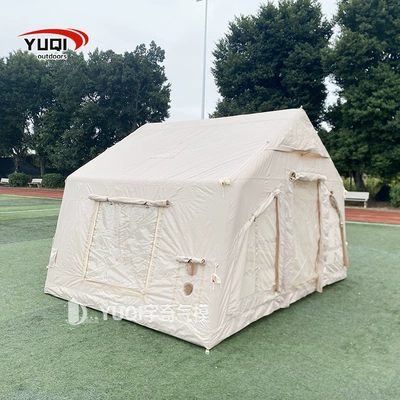 Wholesale 9 Ping Outdoor Inflatable Camping Tent Portable Travel Vacation Shade Camp Thickened Camping Tent (Avtomobil dam çadırları) - quicksand-gold-oxford-cloth-size-360250230cm