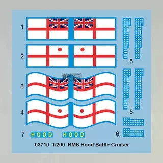 Small constructor, ship model, aircraft carrier, scale 1:200, Great Britain
