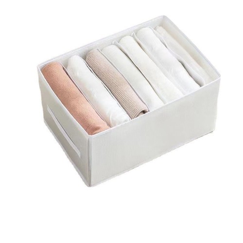 Thickened PP board clothing storage box with divided compartments, washable drawer-style storage bin for clothes, socks, jeans, and organization box