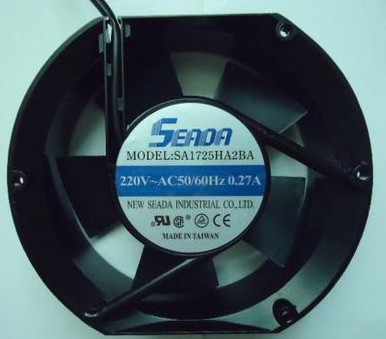 台湾SEADA 220V 0.27A SA1725ha2ba 17251 17CM 滚珠轴流机柜风扇