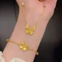 同款圣诞生日沙金手链