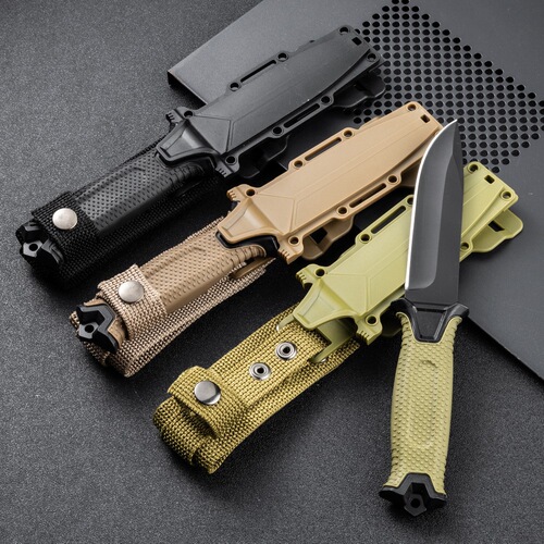 Explorer 2 Outdoor Straight Knife Wilderness Adventure Self-Defense Knife Outdoor Camping Pocket Knife Multi-functional Tactical Knife