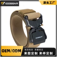 IDOGEAR маленький стальной скорпион на открытом воздухе минималистский тактический поясной уплотнение металлическая пряжка эластичный эластичный спортивный пояс