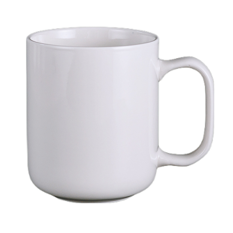 Transfronterizo de Amazon taza blanca taza de alto aspecto creativo Oficina taza de café pareja taza de agua Taza de cerámica