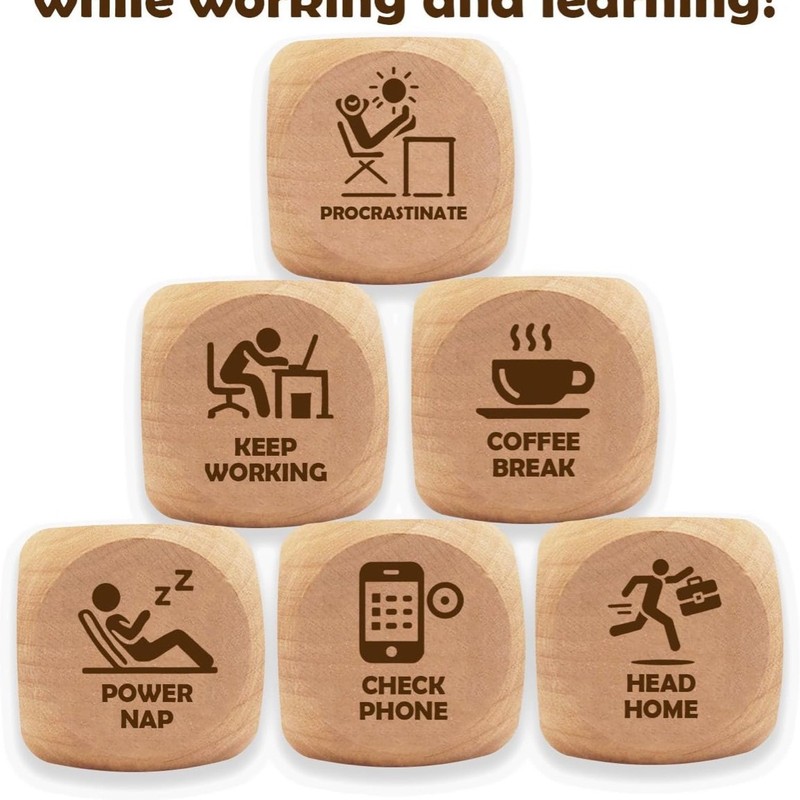 Cross-Border Spot Christmas Creative Gifts Valentine's Day Date Wooden Dice Gourmet Decision-Making Movie Sports Yoga Dice