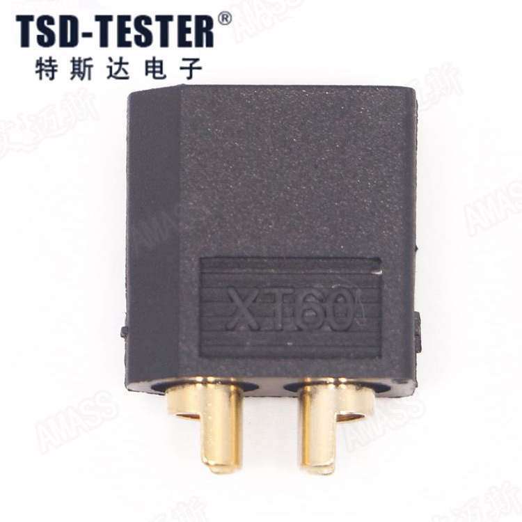 艾邁斯XT60黑色 3.5mm鍍金香蕉插頭T接口連接器AMASS模型配件