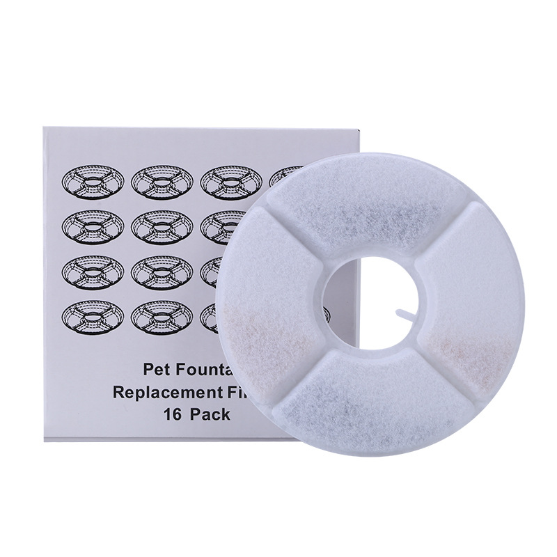 Elemento de filtro de carbón activado de resina de algodón Elemento de filtro de dispensador de agua para mascotas exclusivo transfronterizo