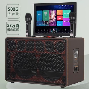 Tms08-28 Outdoor Mobile Ktv Video Karaoke Machine Speaker All-In-One Wireless Network Karaoke Audio