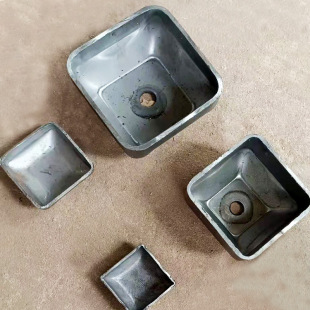 Square stacking foot Bowl opening 110 height 40 can be equipped with 50/60 square tube for iron box material rack stamping foot Cup