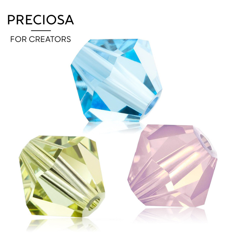 High-End Czech Beaded Rhombus Beads Loose Beads Preciosa ® DIY Craft Crystal Beads Necklace Bracelet Accessories