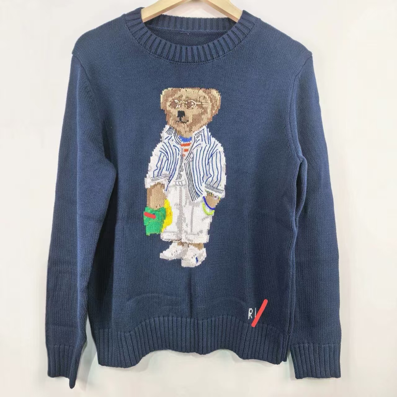 Ralph Lauren Polo Bear Crewneck Sweater Blue