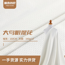 全涤大鸟眼网眼布340g针织洞布现货高档透气开衫外套休闲卫衣面料