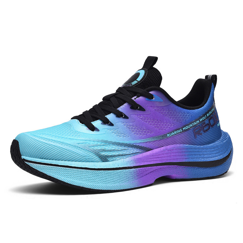 2025 otoño nuevo entrenamiento estudiantil moda zapatos de hombre respirado malla antideslizante placa de carbono desgaste zapatos deportivos de carreras tamaño grande