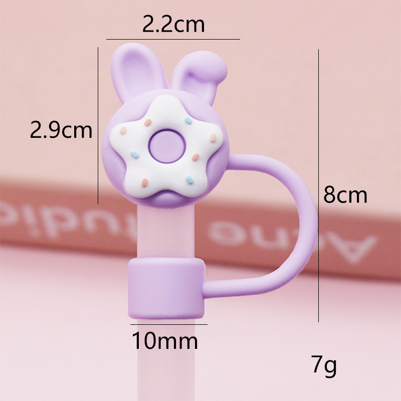 Donuts morados de orejas de conejo 10mm