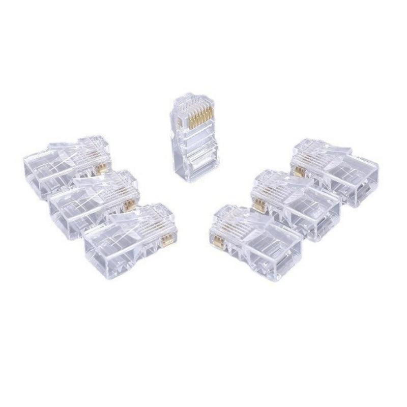 Компьютерные аксессуары партия кожаная бумажная сумка RJ45 неэкранированный суперэкранированный тип 8P8C сетевой кабель соединительный разъем