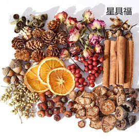 天然干果材料叶子标本相框手工diy干花组合材料包圣诞节装饰果子