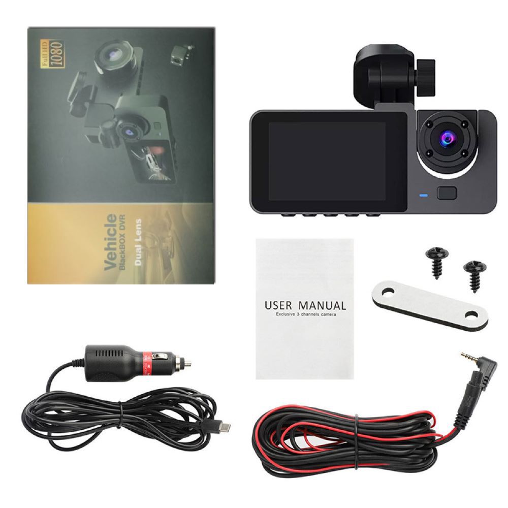 WIFI가 없는 듀얼 렌즈(전면 + 차량 내부)