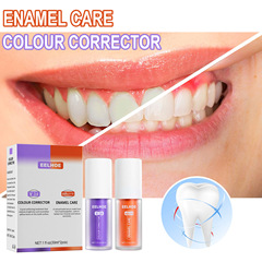 EELHOE V34 Toothpaste Purple Orange Toothpaste Repairs Teeth Repair Oral Cleansing Whitening Cleans Teeth Stains