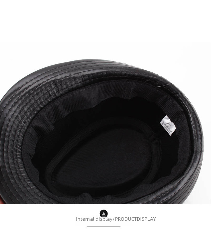 Cappello da uomo in autunno e inverno, cappello a cilindro in pelle calda retrò da uomo, cappello da jazz di mezza età e anziano, piccolo cappello a cilindro, cappello invernale da uomo in cotone_voghion.com