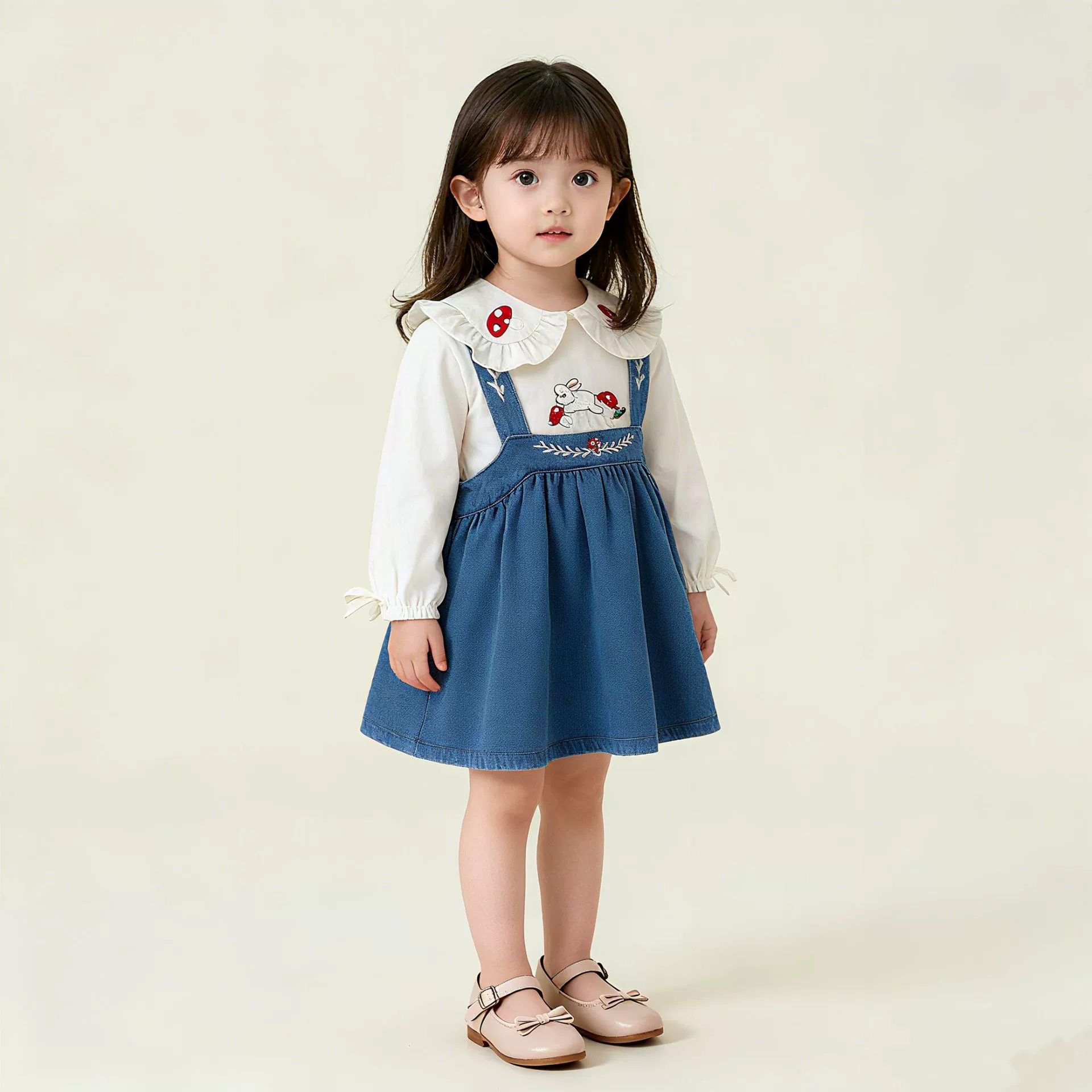 Doll, cute base children's overall girl's, 0-5 years, autumn