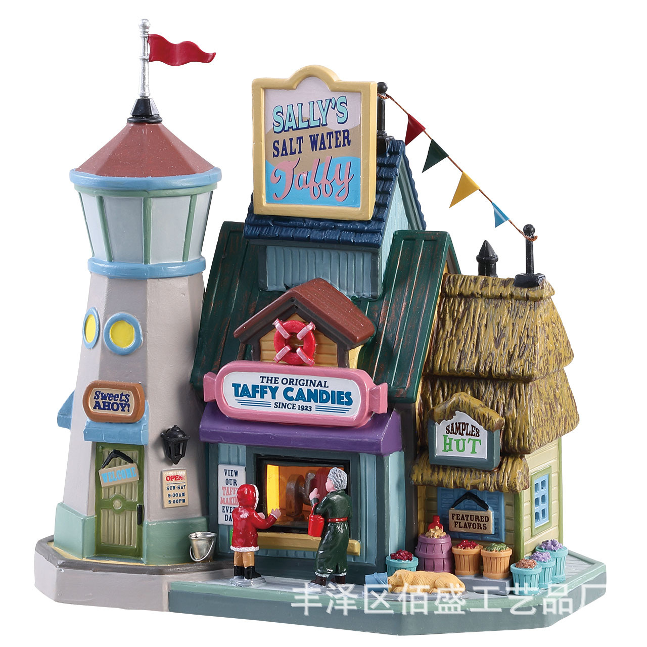 Fábrica personalizada Europa y América de Navidad escena de vacaciones decoración decoración simple decoración escultura de resina decoración