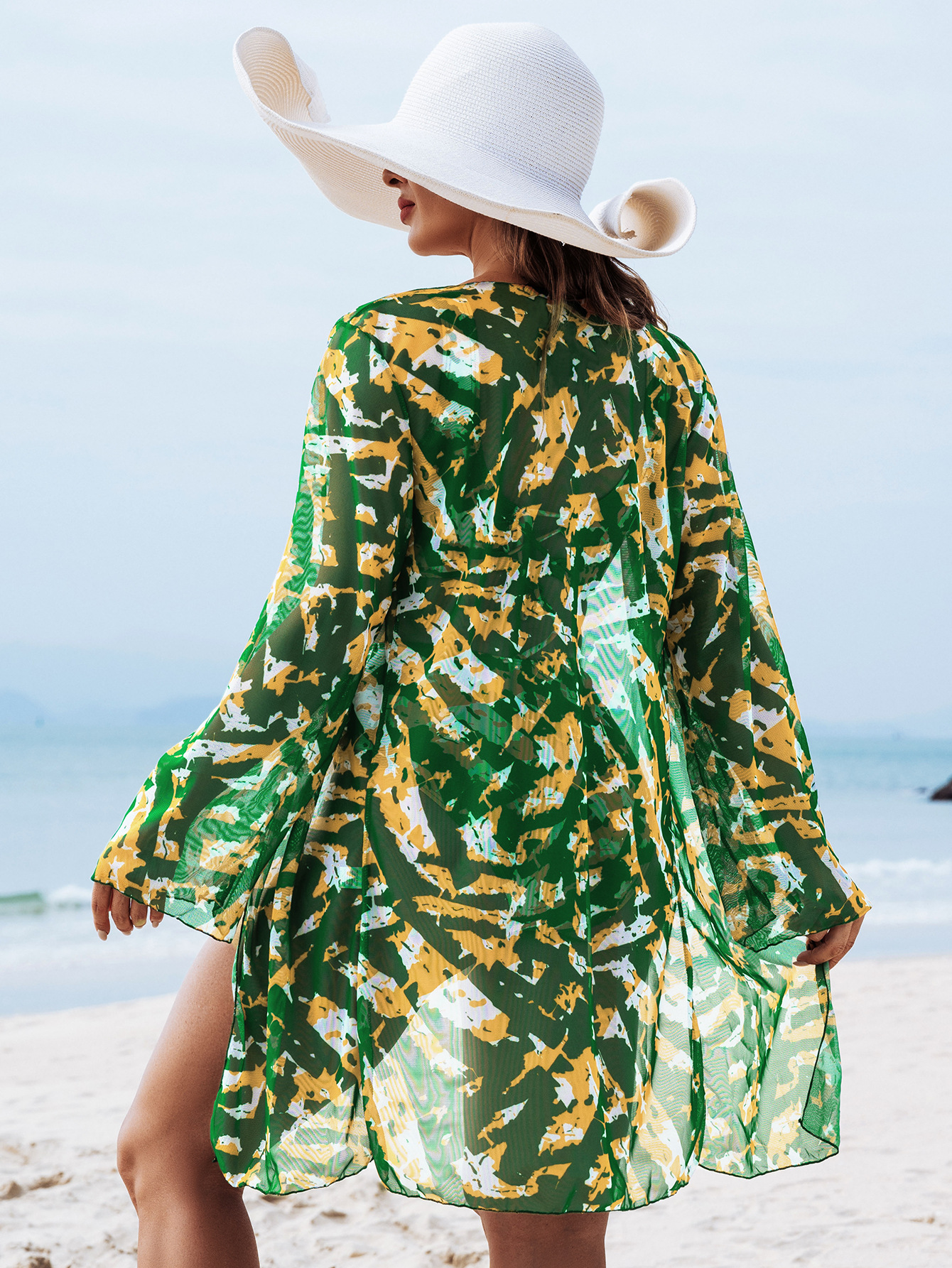 Femmes Élégant Femme Impression Ensemble De 3 Pièces Bikinis Vête De Maillot De Bain display picture 24