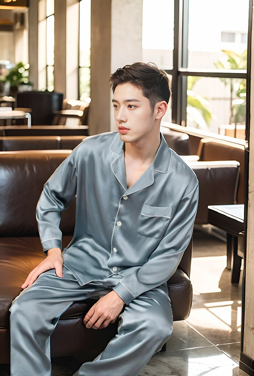 헤이즈 블루-긴 소매 바지 19mm