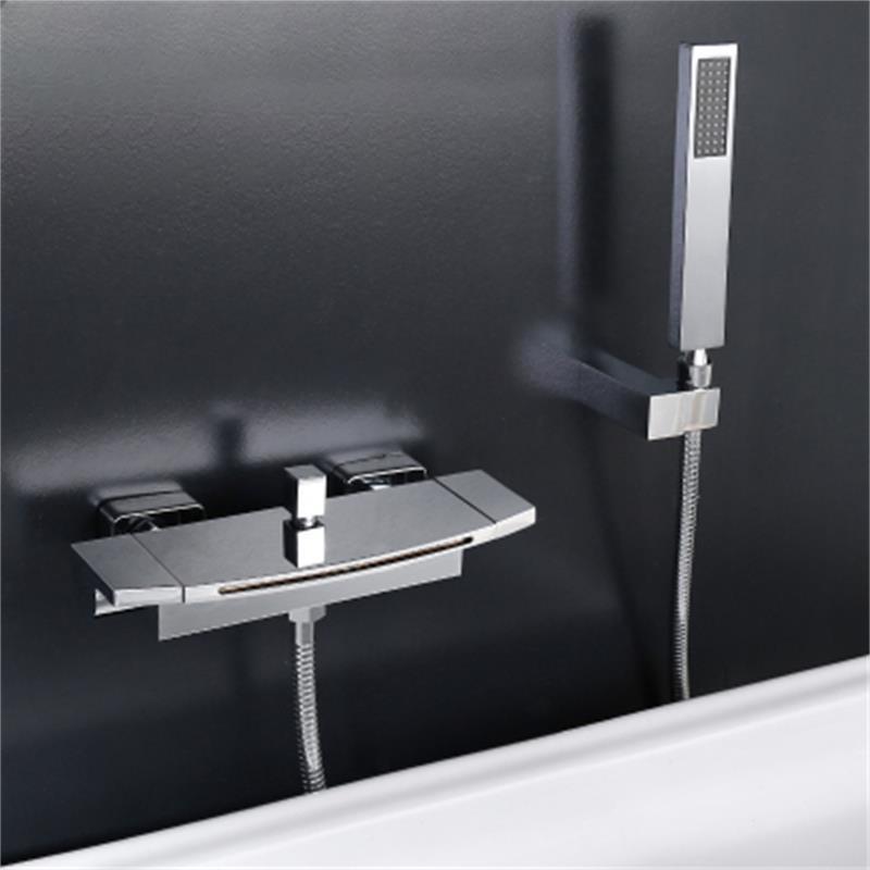 Kaiping Youjia bathroom bathtub hot and cold faucet two-function water outlet wall-mounted waterfall hot and cold faucet 5248 Kaiping Youjia bathroom bathtub hot and cold faucet two-function water outlet wall-mounted waterfall hot and cold faucet 5248