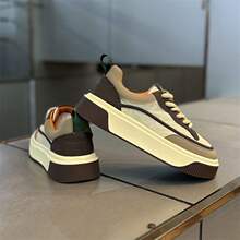 男潮男鞋2025休闲新款板鞋春季潮流厚底百搭运动时尚软底