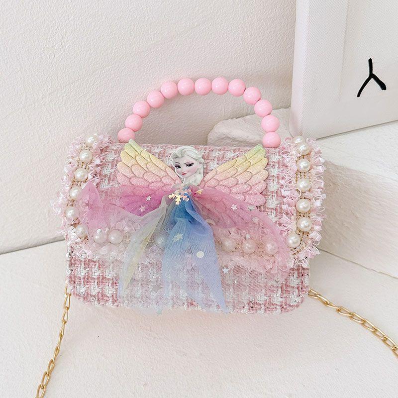 Nueva niñas princesa Aisha bolsos, bolsos de hombro de moda lindos bolsos de decoración de bebés de dibujos animados