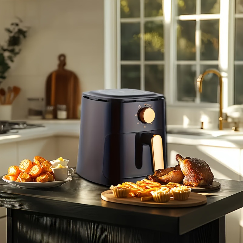 1.59gal Large Capacity Colorful Touch Screen Air Fryer Transfronterizo