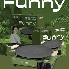 户外野外炉具烤盘套装户外露营便携式卡式炉家用烤肉套装礼品批发